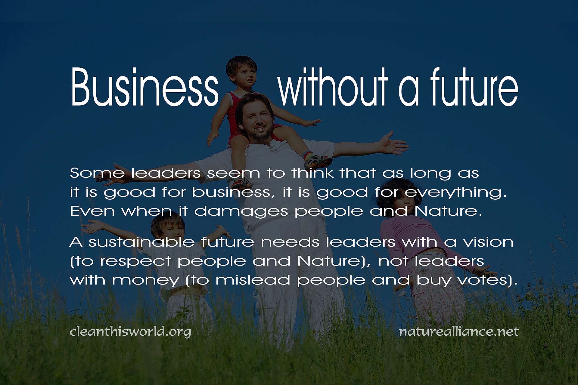 Business without a future