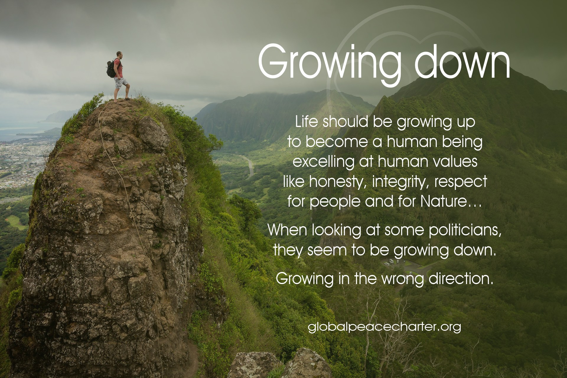 Growing down