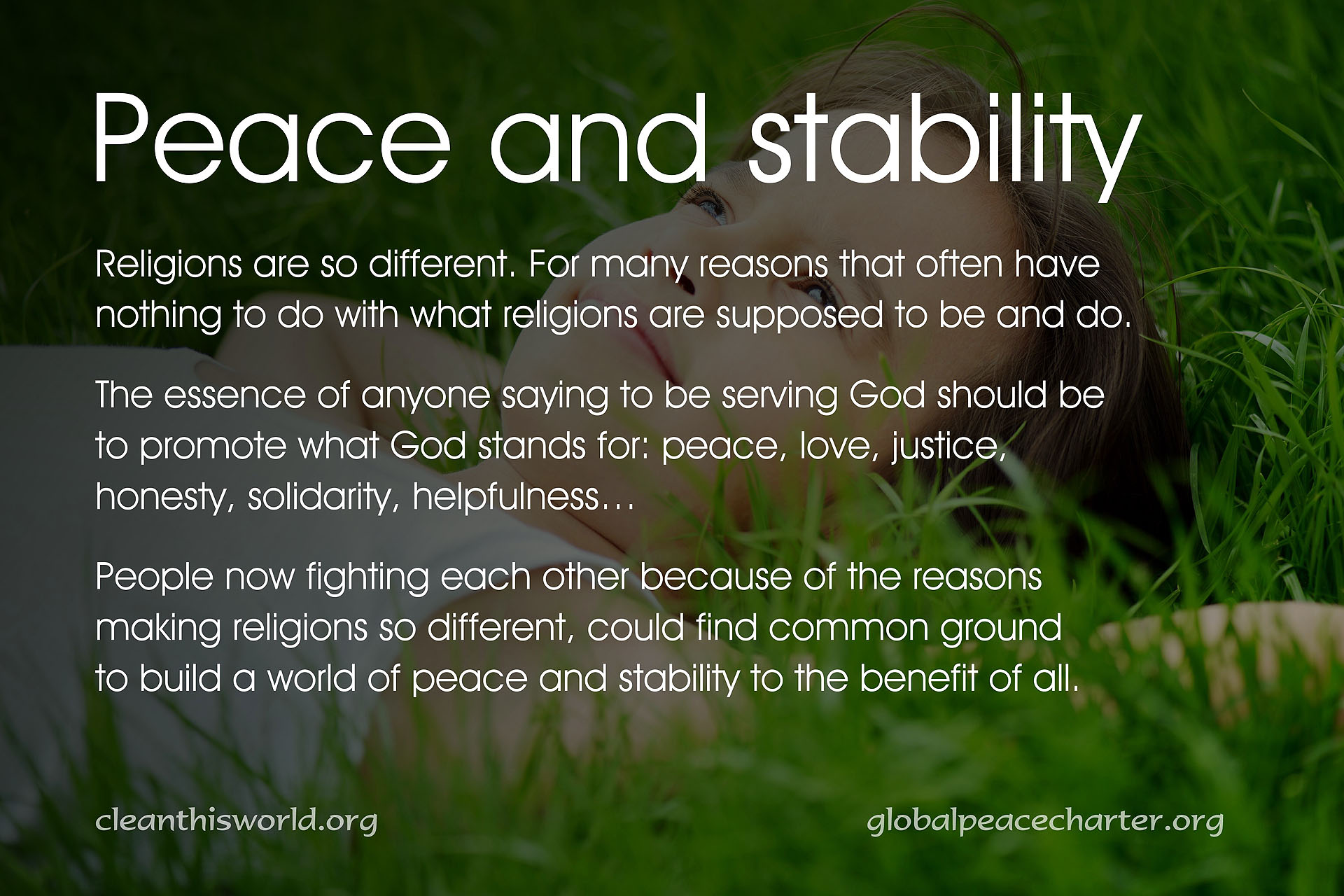 Peace and stability