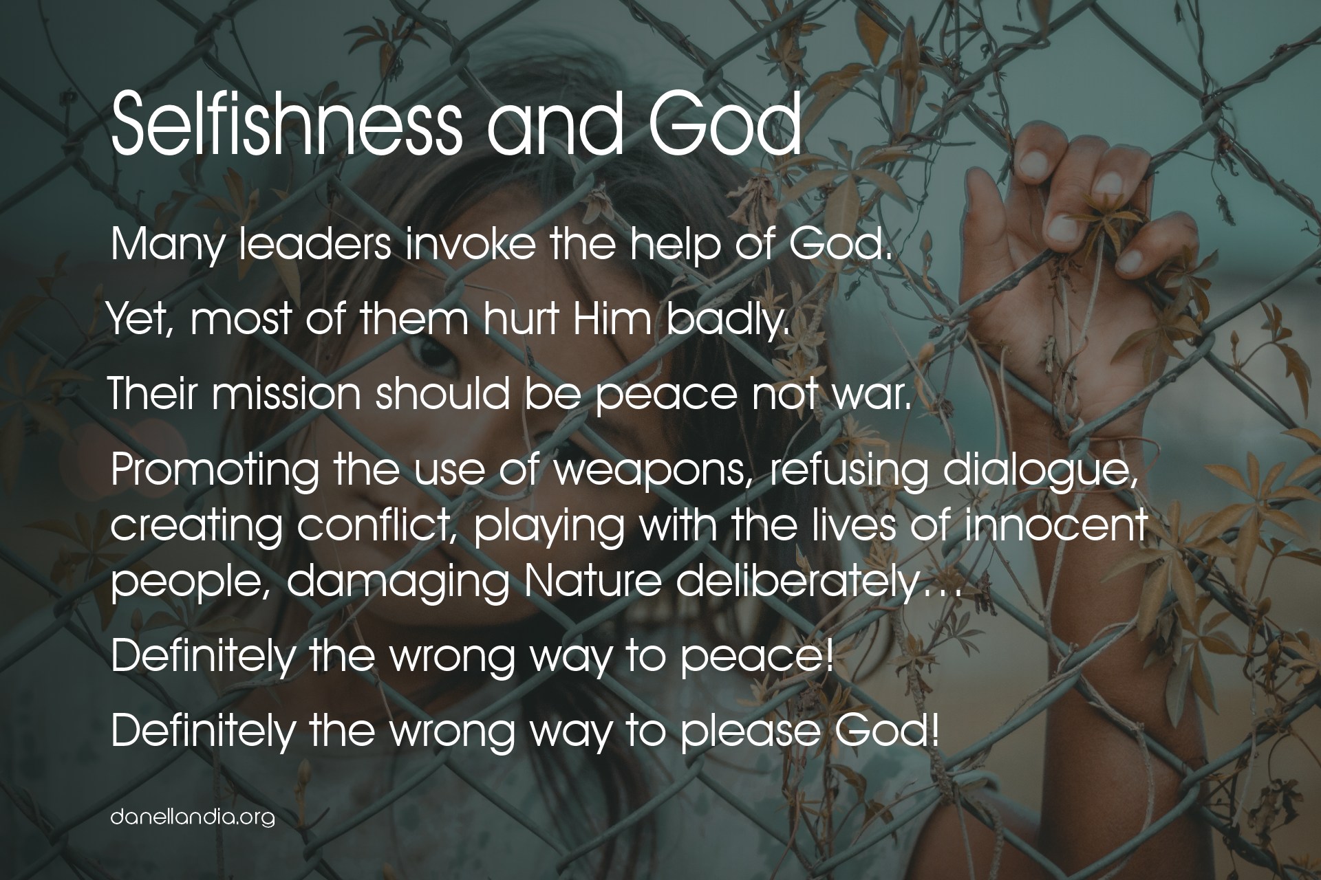 Selfishness and God